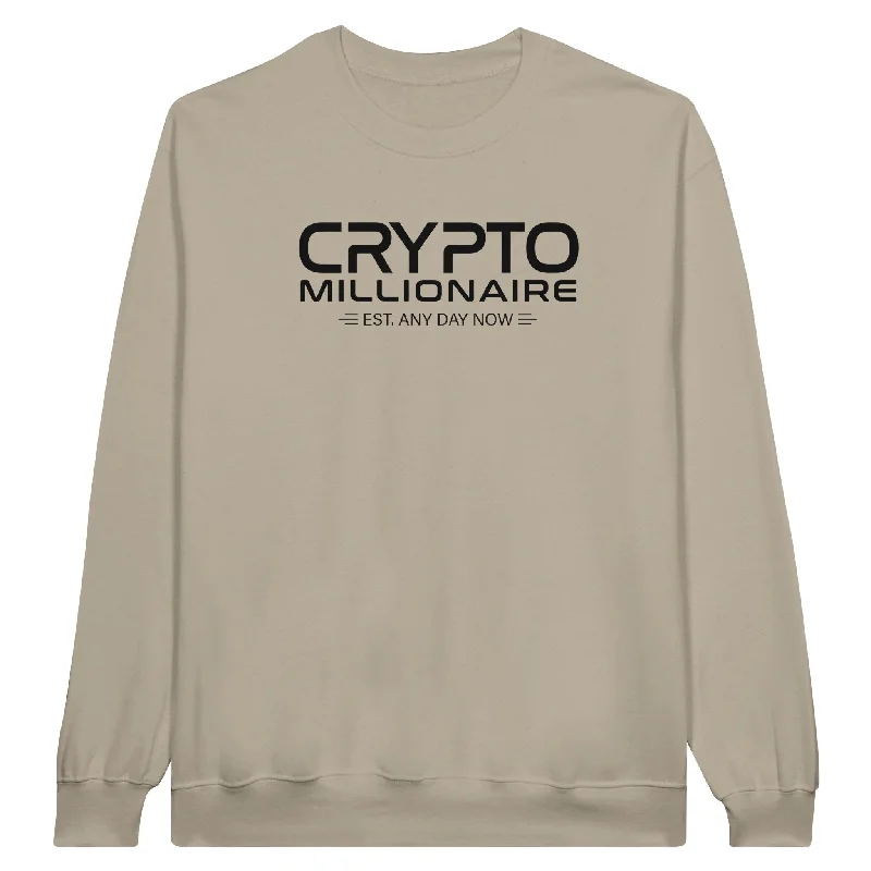Crypto Millionaire Unisex Crewneck Sweatshirt Hoodie with Ribbed Hem Stretchable Secure Crypto Millionaire Unisex Crewneck Sweatshirt Hoodie with Ribbed Hem Stretchable Secure