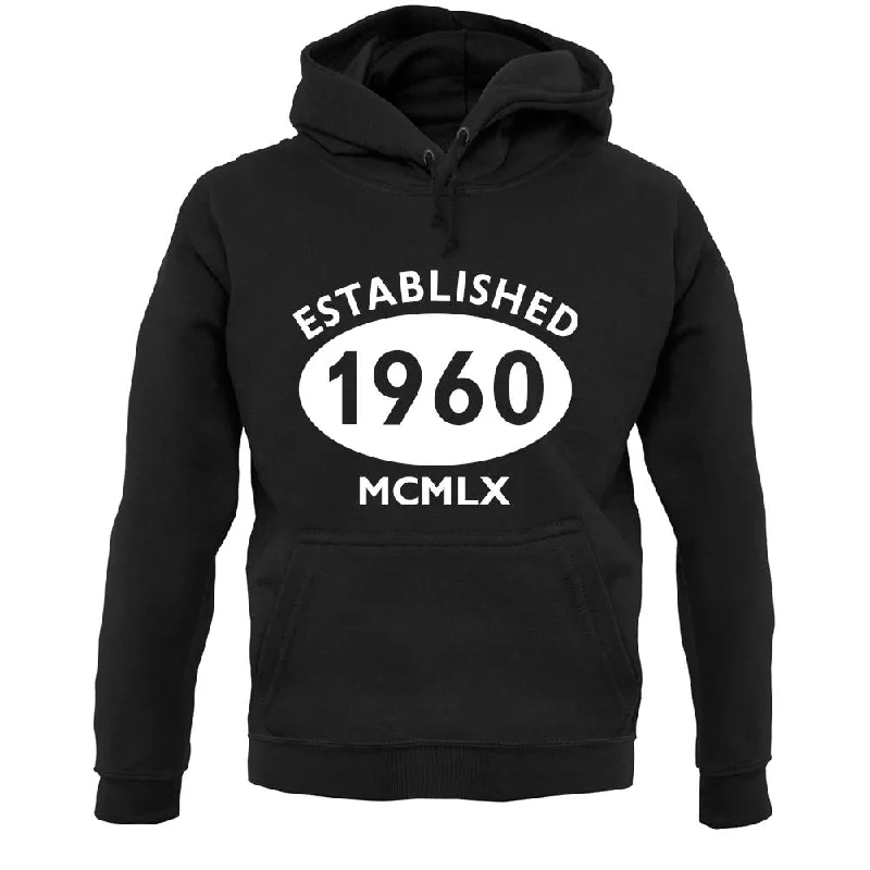 Established 1960 Roman Numerals Unisex Hoodie