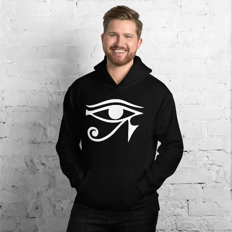 Eye of Ra Egyptian Goddess Unisex Hoodie Sweatshirt White Print Hoodie with Rolled Sleeves Casual Relaxed Eye of Ra Egyptian Goddess Unisex Hoodie Sweatshirt White Print Hoodie with Rolled Sleeves Casual Relaxed