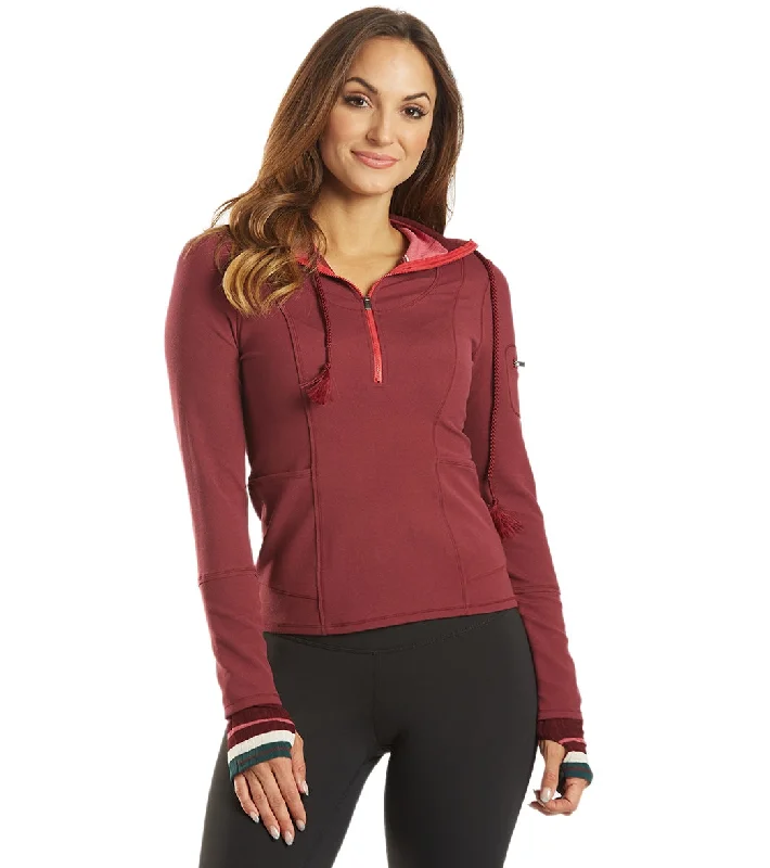 Free People Hit The Trail Layer Hoodie Mulberry