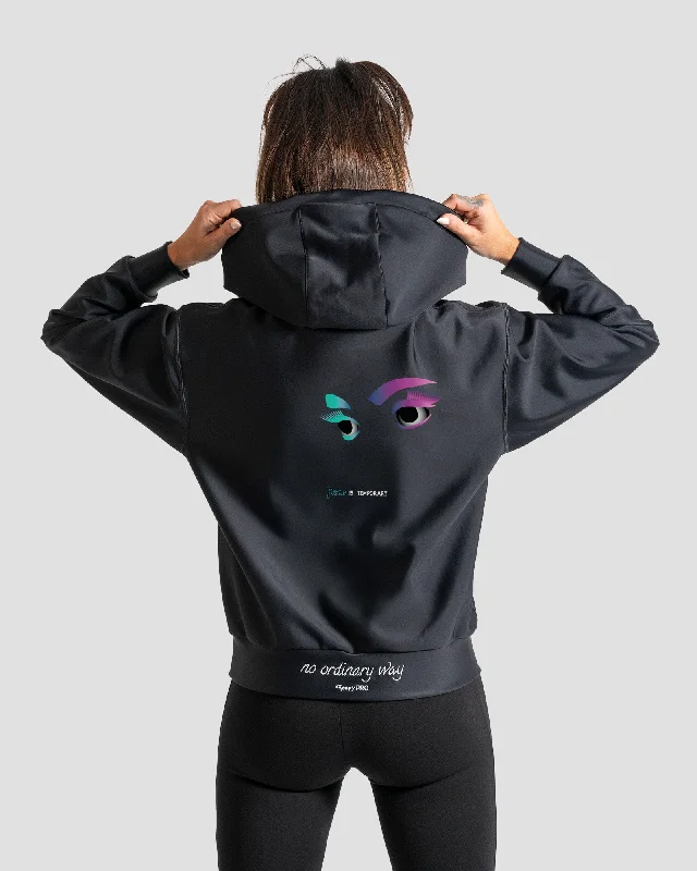 GoofyPRO Women's Cayton XTR Midweight Hoodie - Fear Is Temporary Hoodie with Illustration Artistic Creative GoofyPRO Women's Cayton XTR Midweight Hoodie - Fear Is Temporary Hoodie with Illustration Artistic Creative