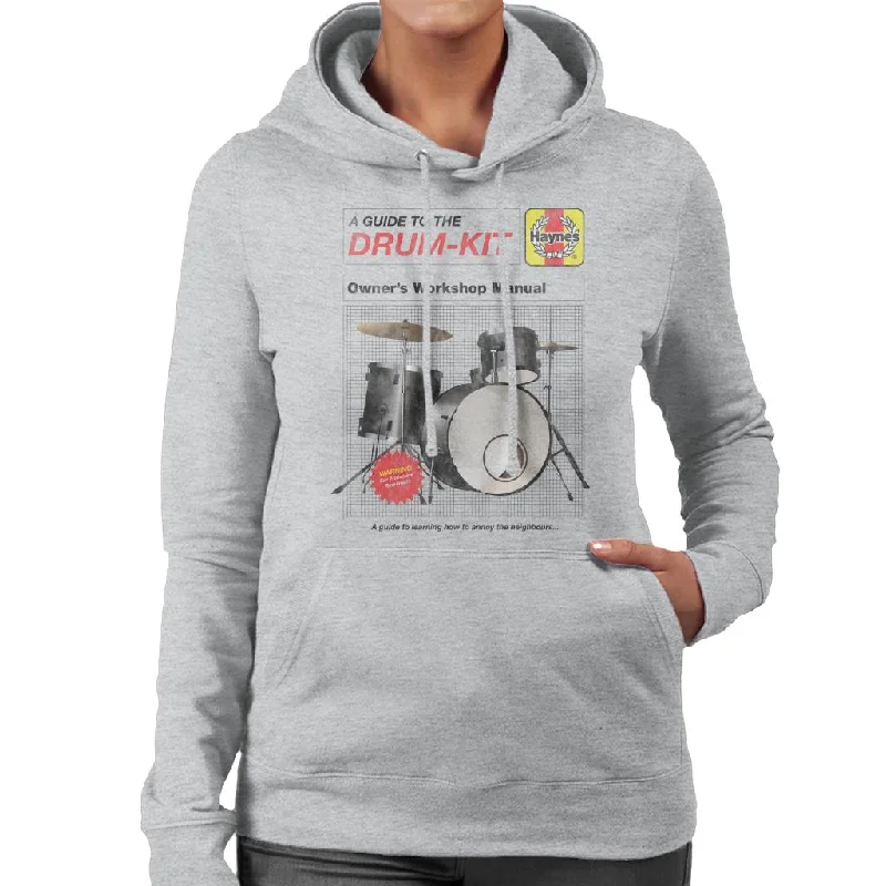 Haynes Drum Kit Owners Workshop Manual Women's Hooded Sweatshirt Hoodie Crop Top Short Trendy Haynes Drum Kit Owners Workshop Manual Women's Hooded Sweatshirt Hoodie Crop Top Short Trendy
