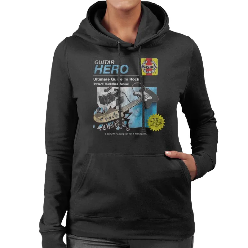 Haynes Guitar Owners Workshop Manual Women's Hooded Sweatshirt Graphic Hoodie Design Print Haynes Guitar Owners Workshop Manual Women's Hooded Sweatshirt Graphic Hoodie Design Print