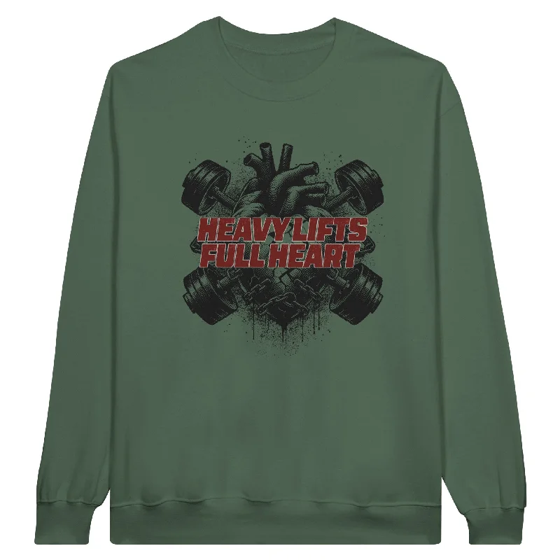 Heavy Lifts Full Heart Unisex Crewneck Sweatshirt Hoodie with Hem Fringe Bohemian Relaxed Heavy Lifts Full Heart Unisex Crewneck Sweatshirt Hoodie with Hem Fringe Bohemian Relaxed