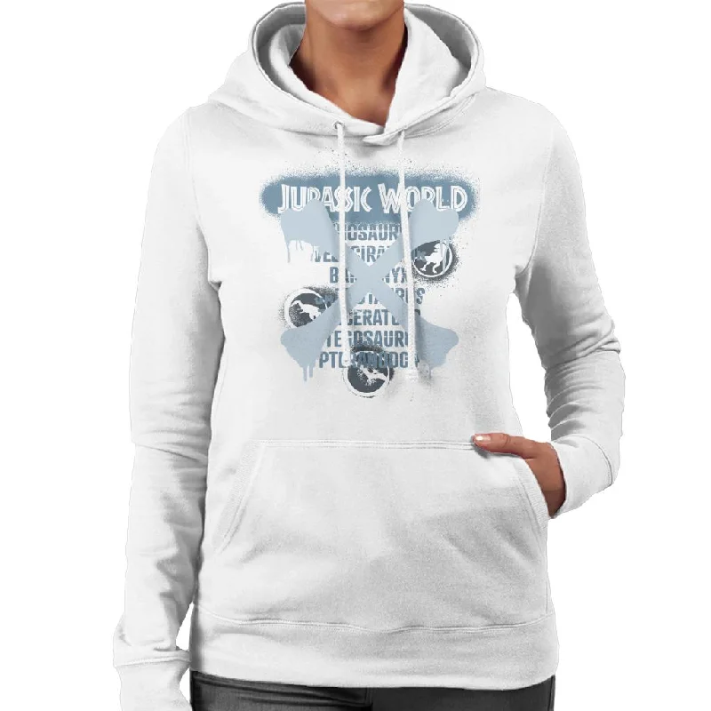 Jurassic World Types Of Dinosaurs Women's Hooded Sweatshirt Hoodie with Cropped Fit Short Trendy Jurassic World Types Of Dinosaurs Women's Hooded Sweatshirt Hoodie with Cropped Fit Short Trendy