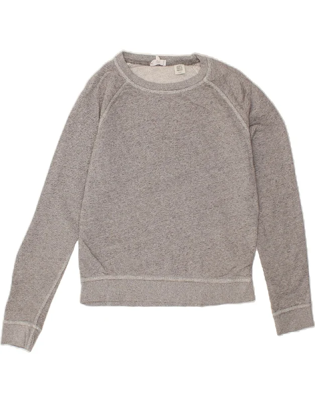 LEVI'S Womens Sweatshirt Jumper UK 10 Small Grey Cotton