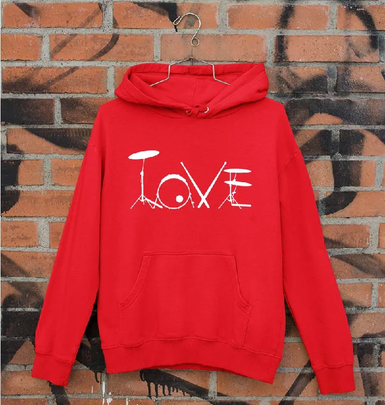 Love Drum Unisex Hoodie for Men/Women