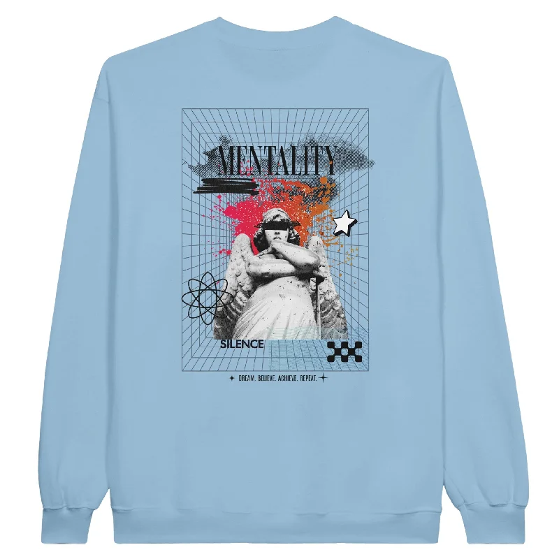 MENTALITY Y2K Unisex Crewneck Sweatshirt Hoodie with Hem Elastic Stretchable Comfortable MENTALITY Y2K Unisex Crewneck Sweatshirt Hoodie with Hem Elastic Stretchable Comfortable