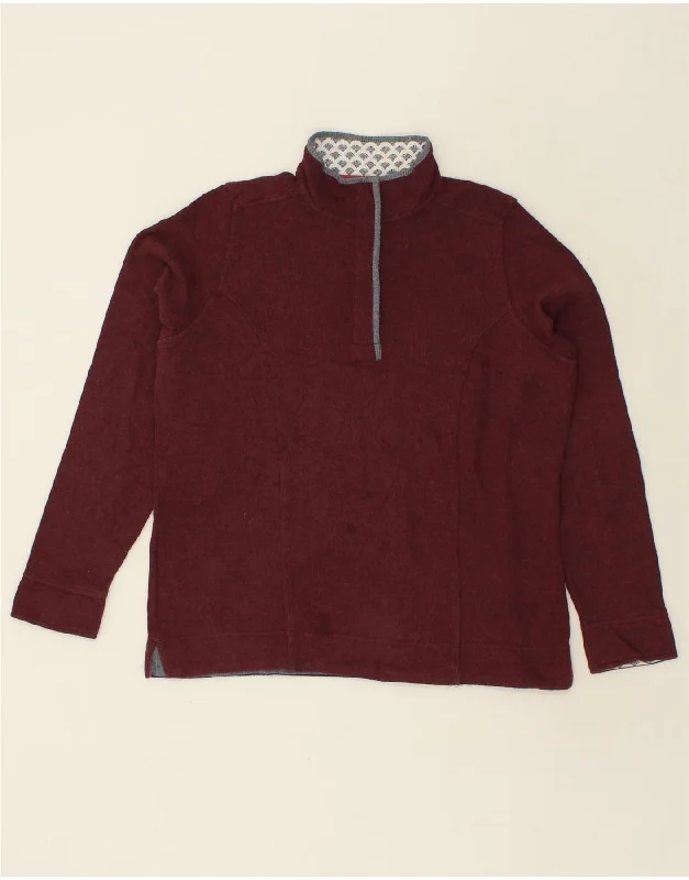ORVIS Womens Loose Fit Zip Neck Sweatshirt Jumper UK 14 Medium Maroon Hoodie with Lining Warm Insulated ORVIS Womens Loose Fit Zip Neck Sweatshirt Jumper UK 14 Medium Maroon Hoodie with Lining Warm Insulated