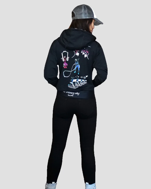 GoofyPRO Women's Cayton Core Lightweight Hoodie - PB Tempo Hoodie with Neon Bright Vibrant GoofyPRO Women's Cayton Core Lightweight Hoodie - PB Tempo Hoodie with Neon Bright Vibrant