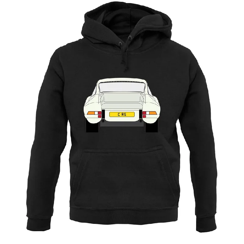 911 Carrera Rs Rear Ivory White Unisex Hoodie