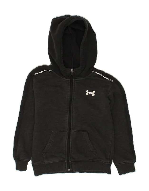 UNDER ARMOUR Boys Graphic Zip Hoodie Sweater 6-7 Years Grey Cotton Hoodie with Tied Waist Feminine Flattering UNDER ARMOUR Boys Graphic Zip Hoodie Sweater 6-7 Years Grey Cotton Hoodie with Tied Waist Feminine Flattering