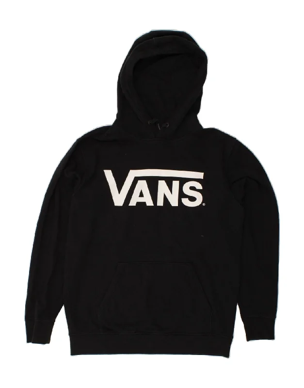 VANS Mens Graphic Hoodie Jumper Small Black Cotton Hoodie with Full-Zip Functional Layering VANS Mens Graphic Hoodie Jumper Small Black Cotton Hoodie with Full-Zip Functional Layering