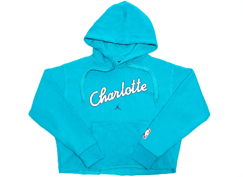 Women's Charlotte Hornets Essential Hoodie Hoodie with Zipper Placket Modern Functional Women's Charlotte Hornets Essential Hoodie Hoodie with Zipper Placket Modern Functional