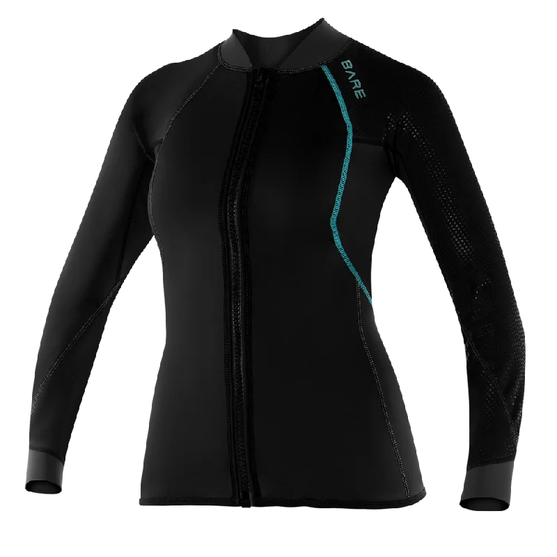 Bare 2 MM Exowear Womens Neoprene Front Zip Scuba Diving Jacket