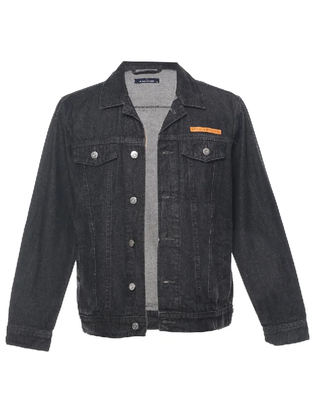 Black Denim Jacket - M