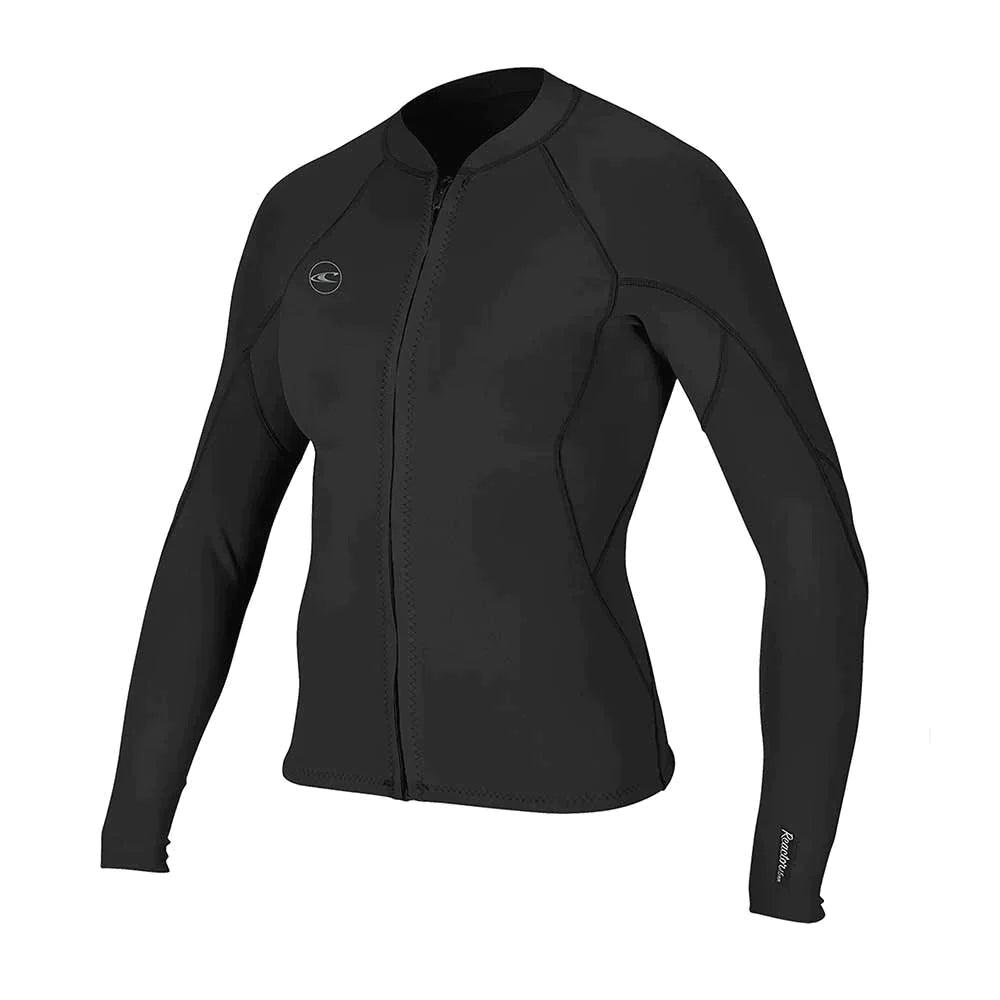 O'Neill Reactor-2 1.5mm Front Zip Womens Wetsuit Jacket Black