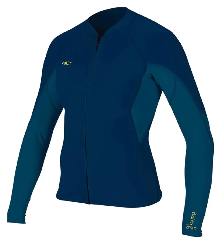 O'Neill Women's 1.5mm Bahia Front-Zip Wetsuit Jacket Abyss/Navy