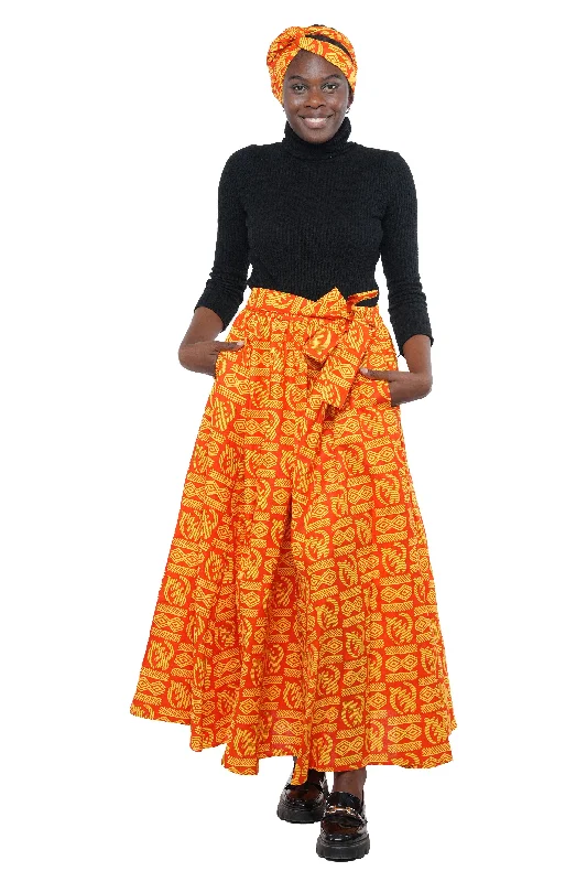 African Long Maxi Skirt lightweight skirt design