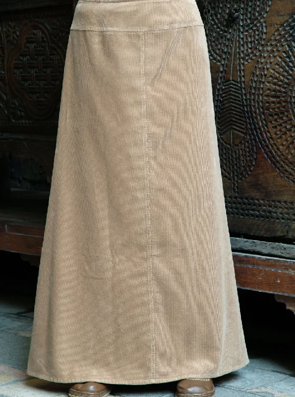 Slim Flared Maxi Skirt wool skirt warm
