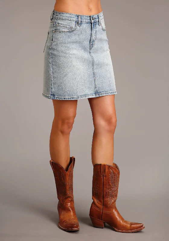 Women's Stetson Light Blue Denim Skirt