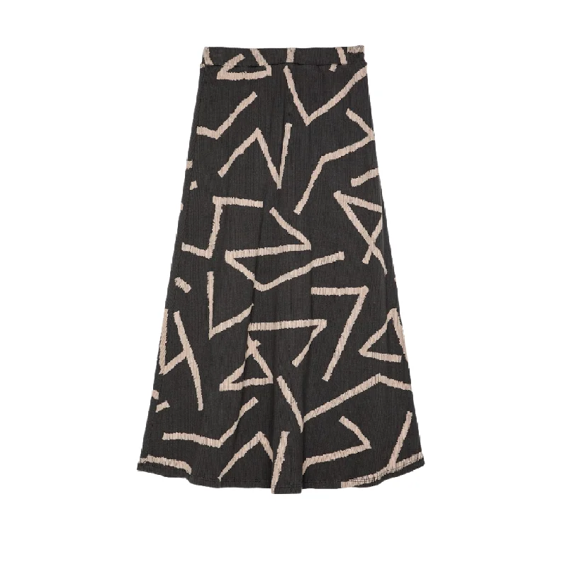 Adults Lines All Over Flared Skirt