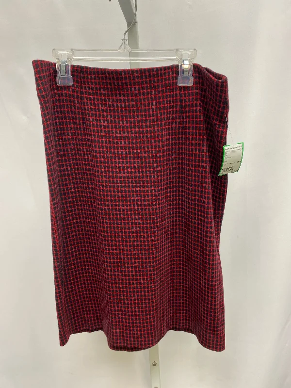 J.Jill Size Small Red/Black Skirt