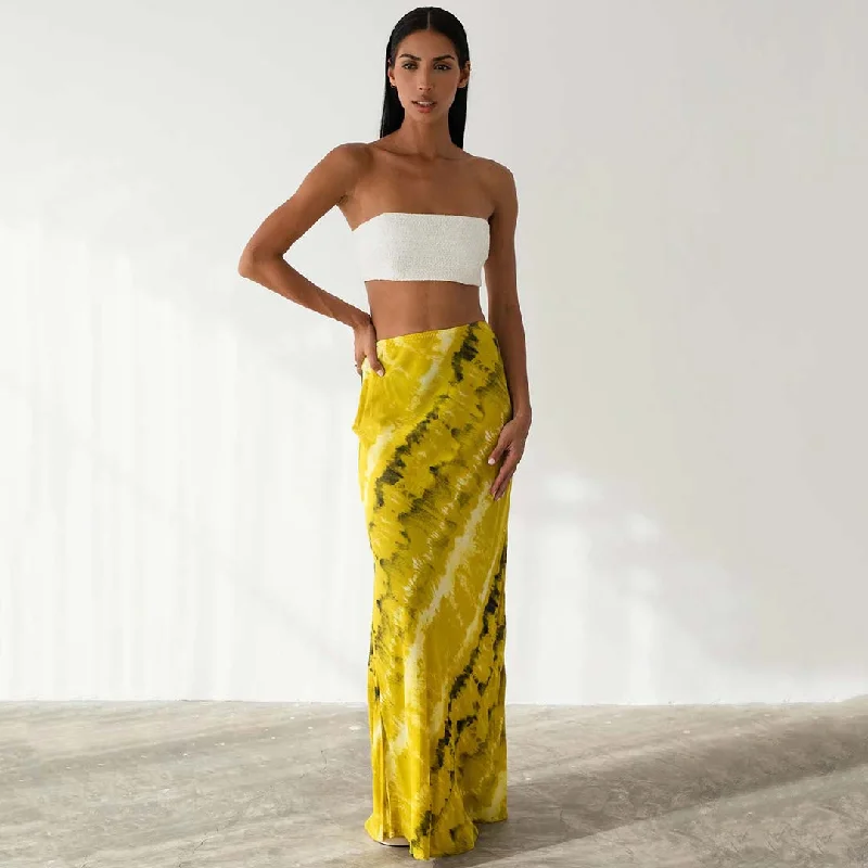 AVA MAXI SKIRT - GOLDEN