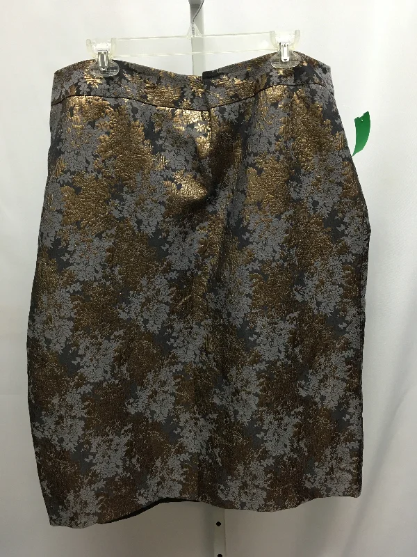 Size 16 Liz Claiborne Navy Print Skirt