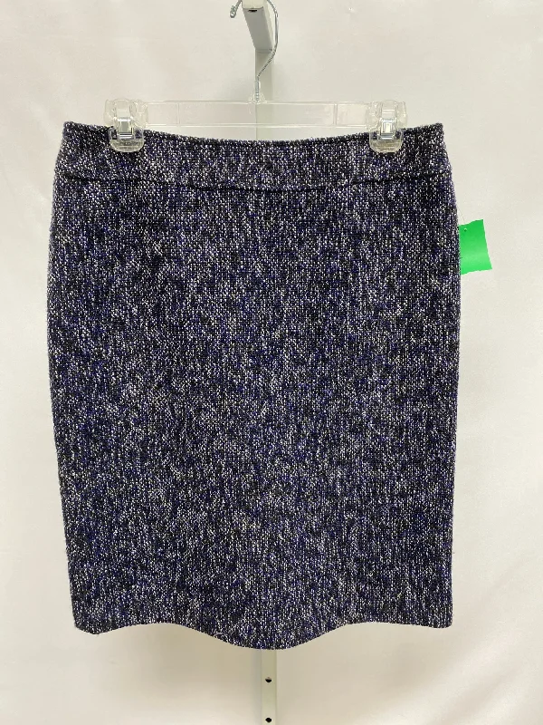 Size 6 Tahari Purple Tweed Skirt