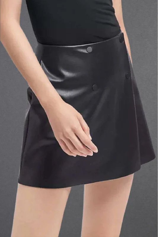 Edie Faux Leather Mini Skirt