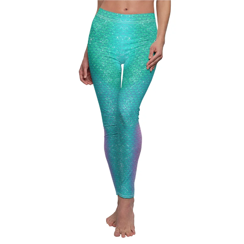 Ariel Leggings, The Little Mermaid 2023 Costume Cozy Fashion Leggings