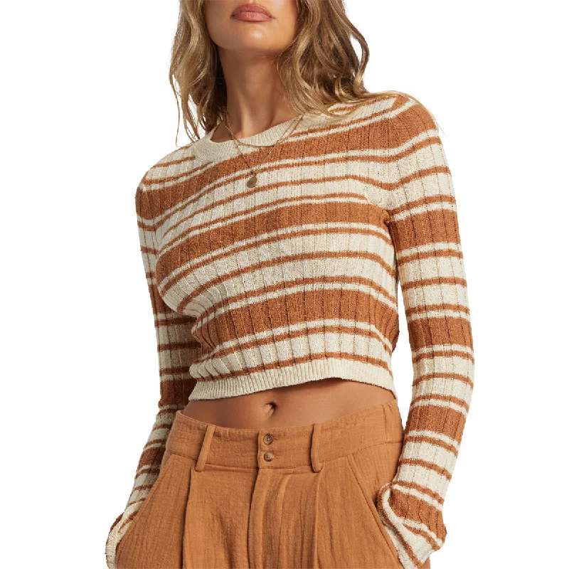 Billabong Women's Clare Crew Crop Sweater Rayon Fabric Velvet Fabric Corduroy Fabric Billabong Women's Clare Crew Crop Sweater Rayon Fabric Velvet Fabric Corduroy Fabric