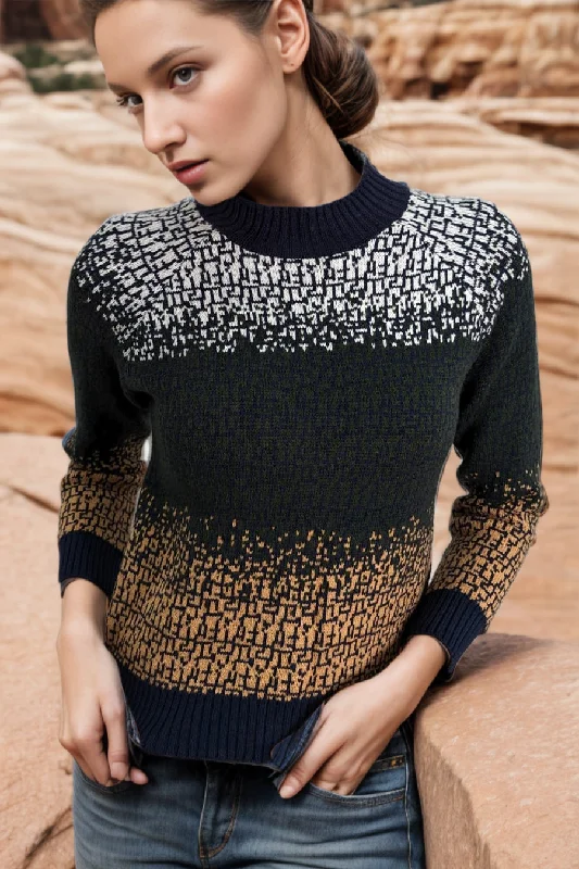 SA2036 SWEATER Graphic Sweater Embroidered Appliqued