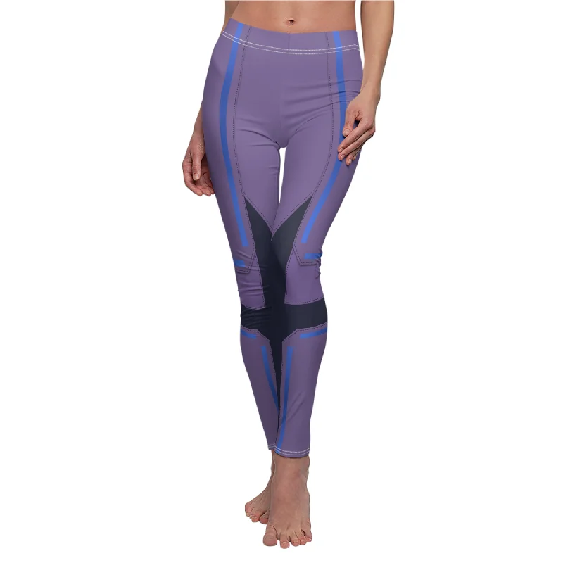 Shuri Purple Leggings, Black Panther Wakanda Forever Costume Elegant Black Leggings