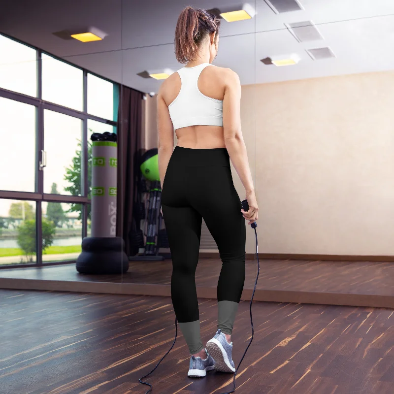 Yoga Everyday Leggings Trendy Black Mesh Leggings