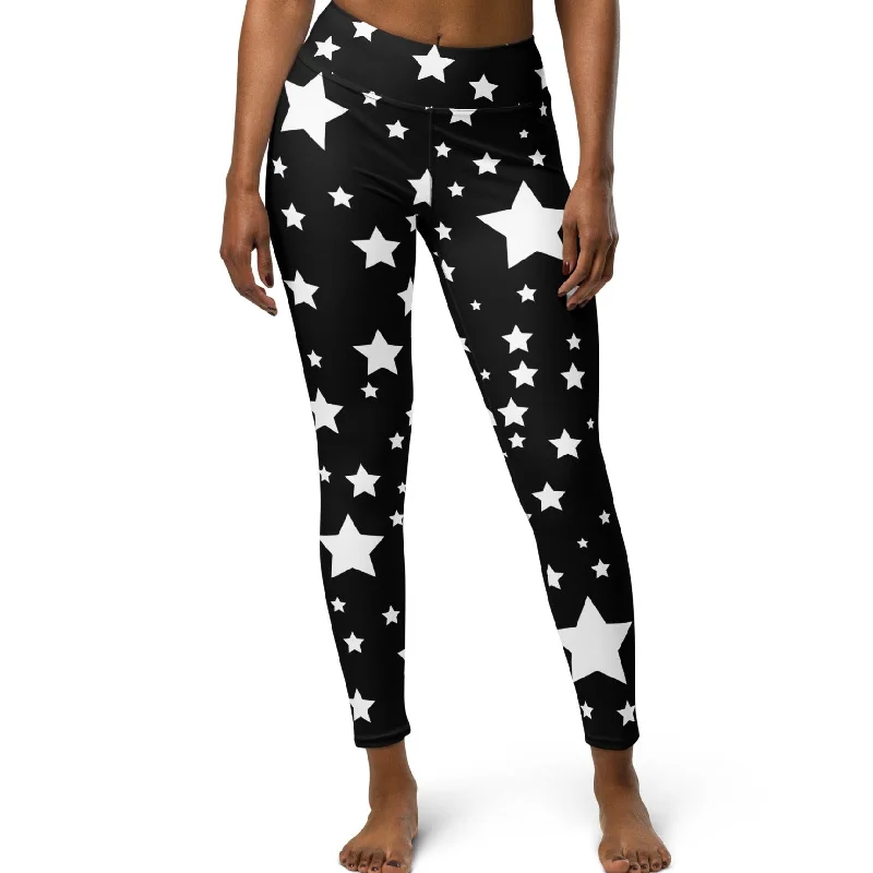 Stars Yoga Leggings, lioness-love Fashionable Printed Leggings