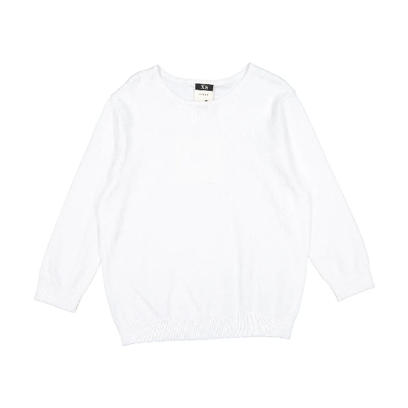 A4 White Crewneck Sweater