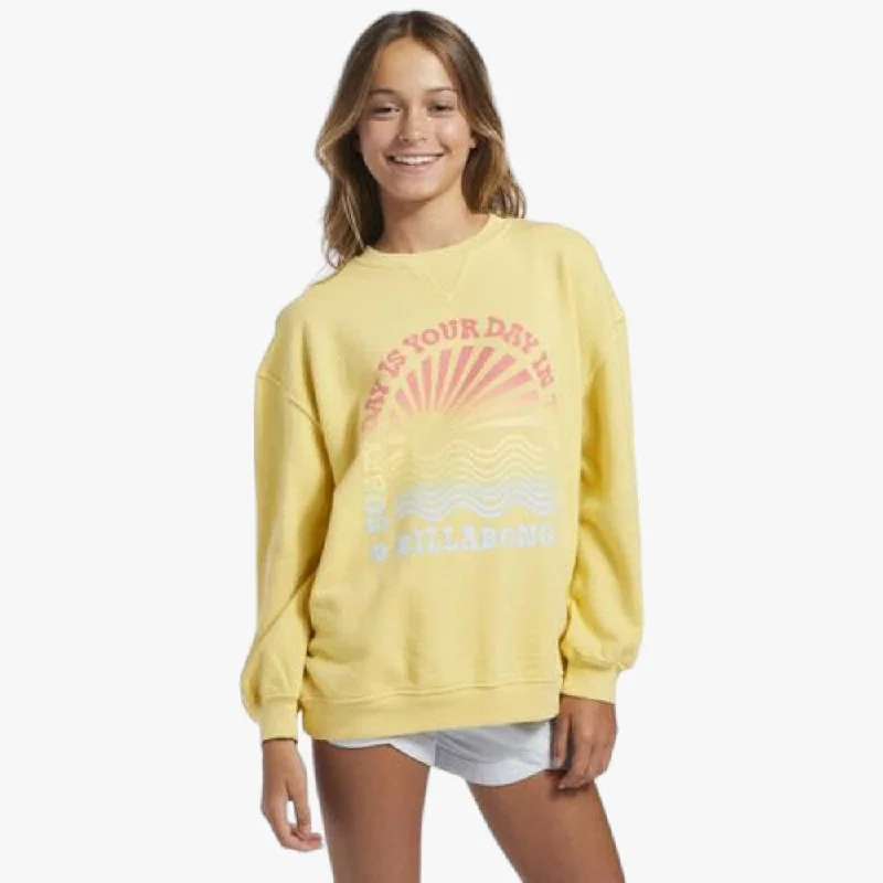 Billabong Womens Making Waves Sweater Yellow