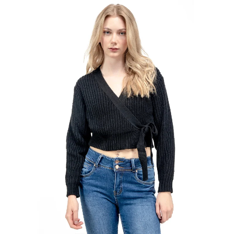 SWEATER PARA MUJER CROPPED CROSSED FASHION KNIT FOREVER