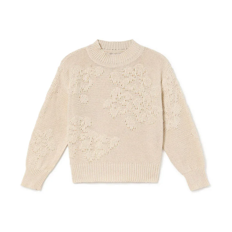 Little Creative Factory Cream Hawaii Knit Sweater