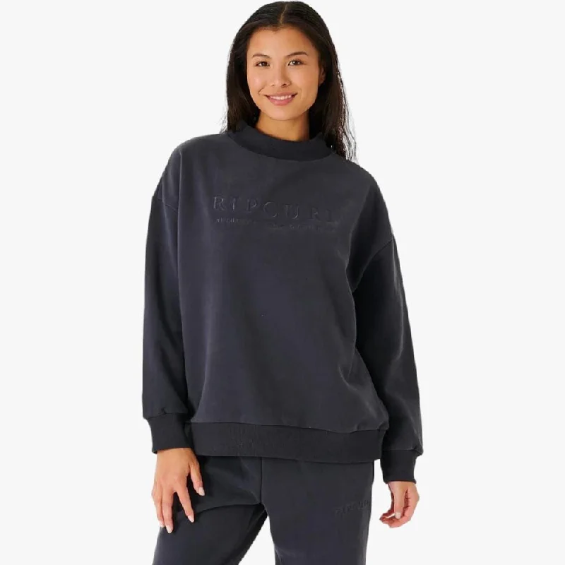 Ripcurl Womens Premium Surf Sweater Washed Black