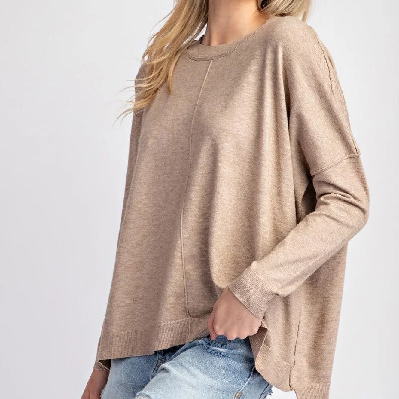 Round Neck Sweater Top