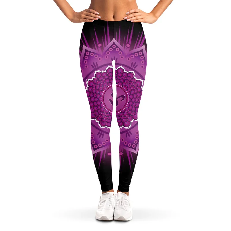 Sahasrara Chakra Mandala Print Women's Leggings