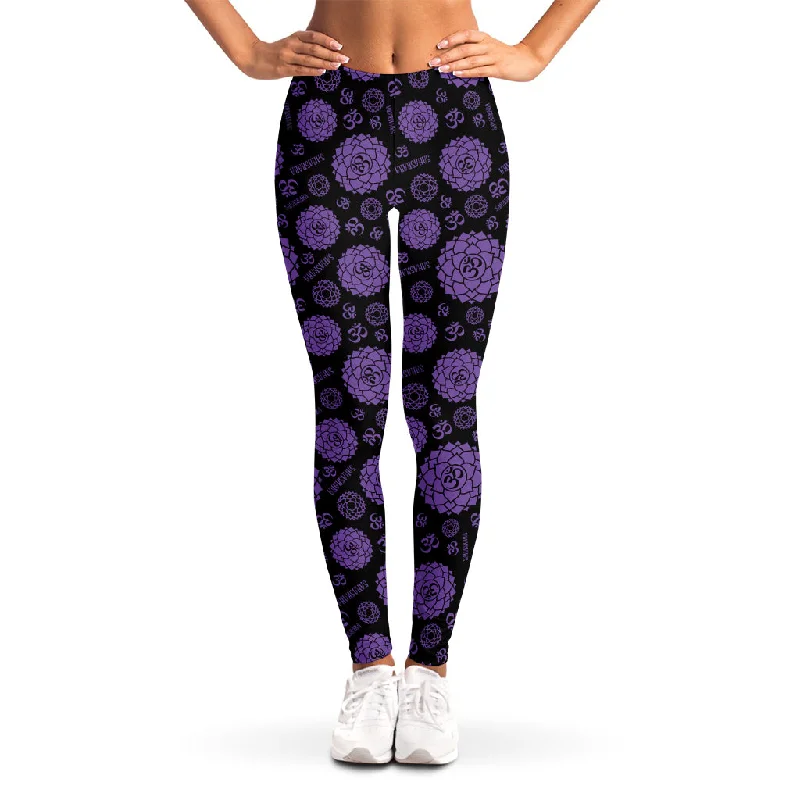 Sahasrara Chakra Pattern Print Women's Leggings