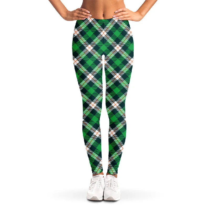 Saint Patrick's Day Irish Tartan Print Women's Leggings