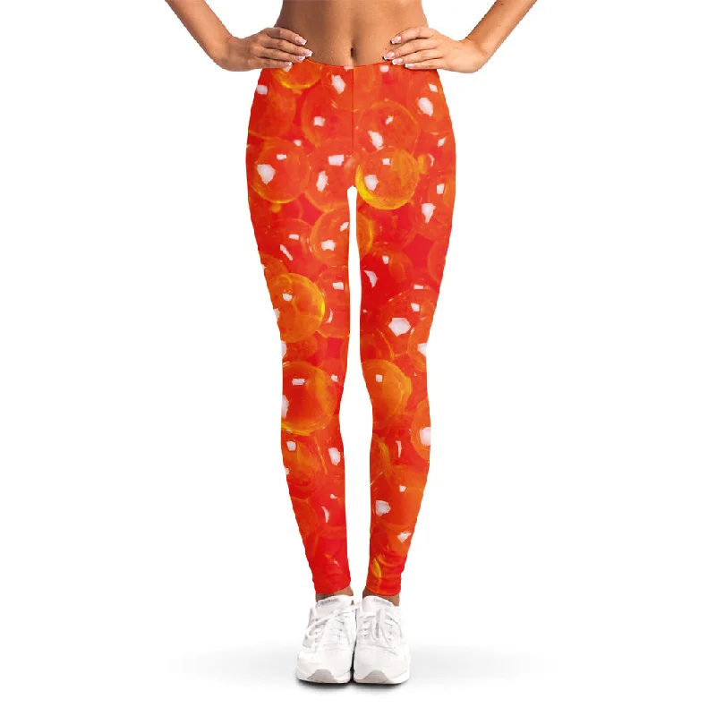 Salmon Roe Print Women's Leggings