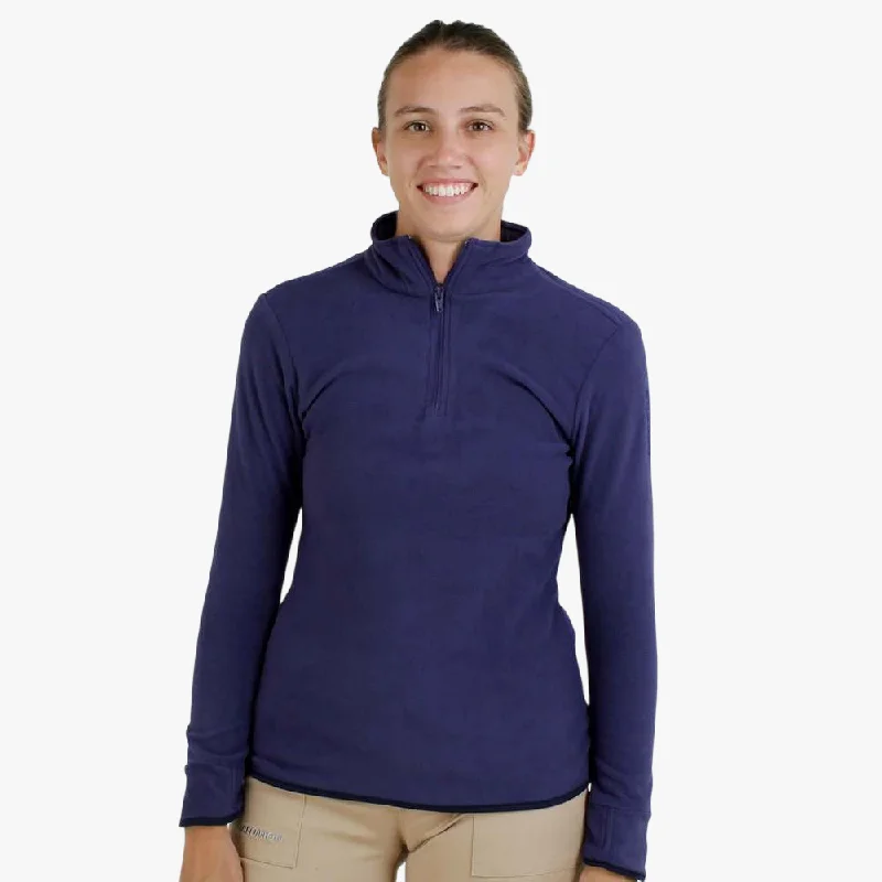 Salomon Womens Kabru 1/4 Zip Sweater Astra Aura