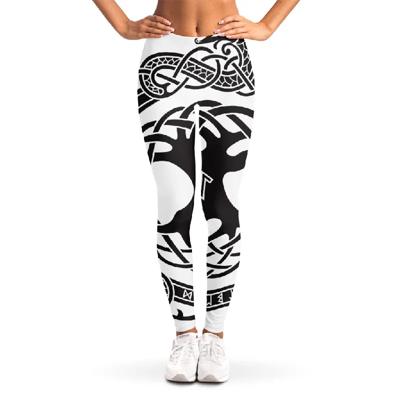 Scandinavian Yggdrasil Print Women's Leggings