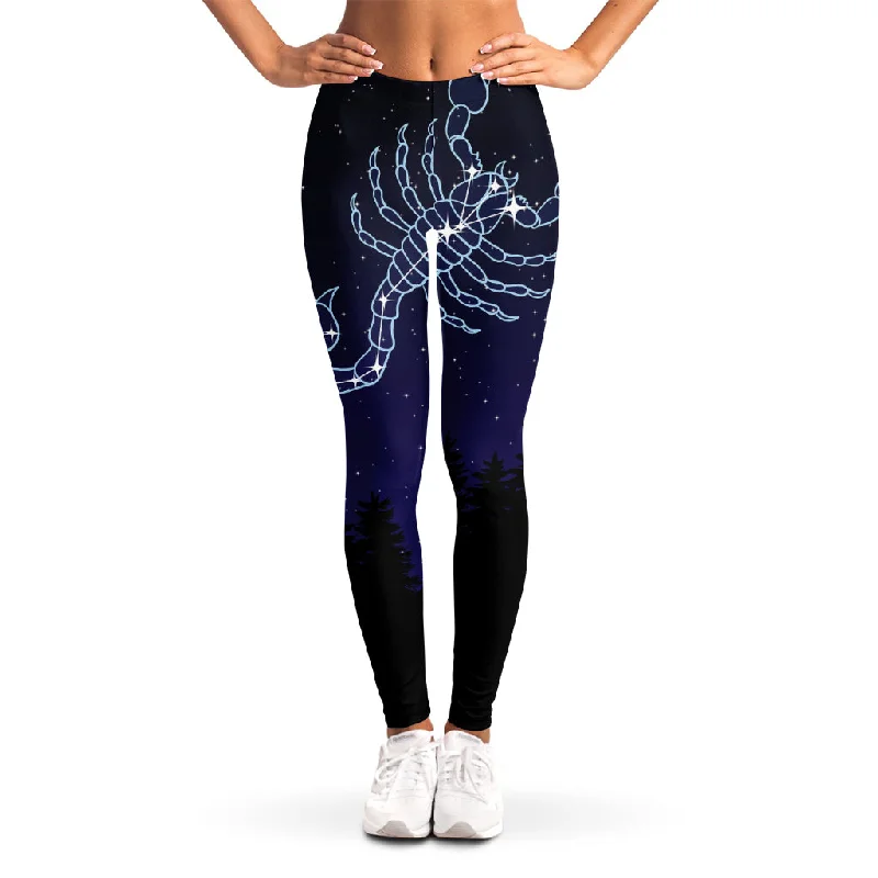 Scorpio Constellation Print Women's Leggings